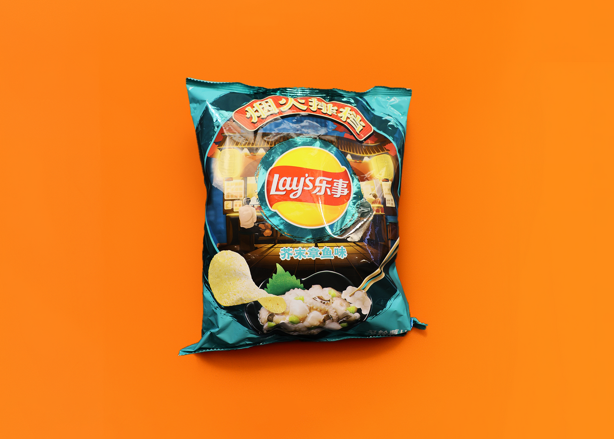 Lay's Wasabi Octopus Flavor