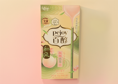 Pejoy Biscuit Sticks - Peach & Matcha Flavor