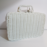 White Woven Briefcase Style Case thumbnail