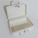 White Woven Briefcase Style Case thumbnail