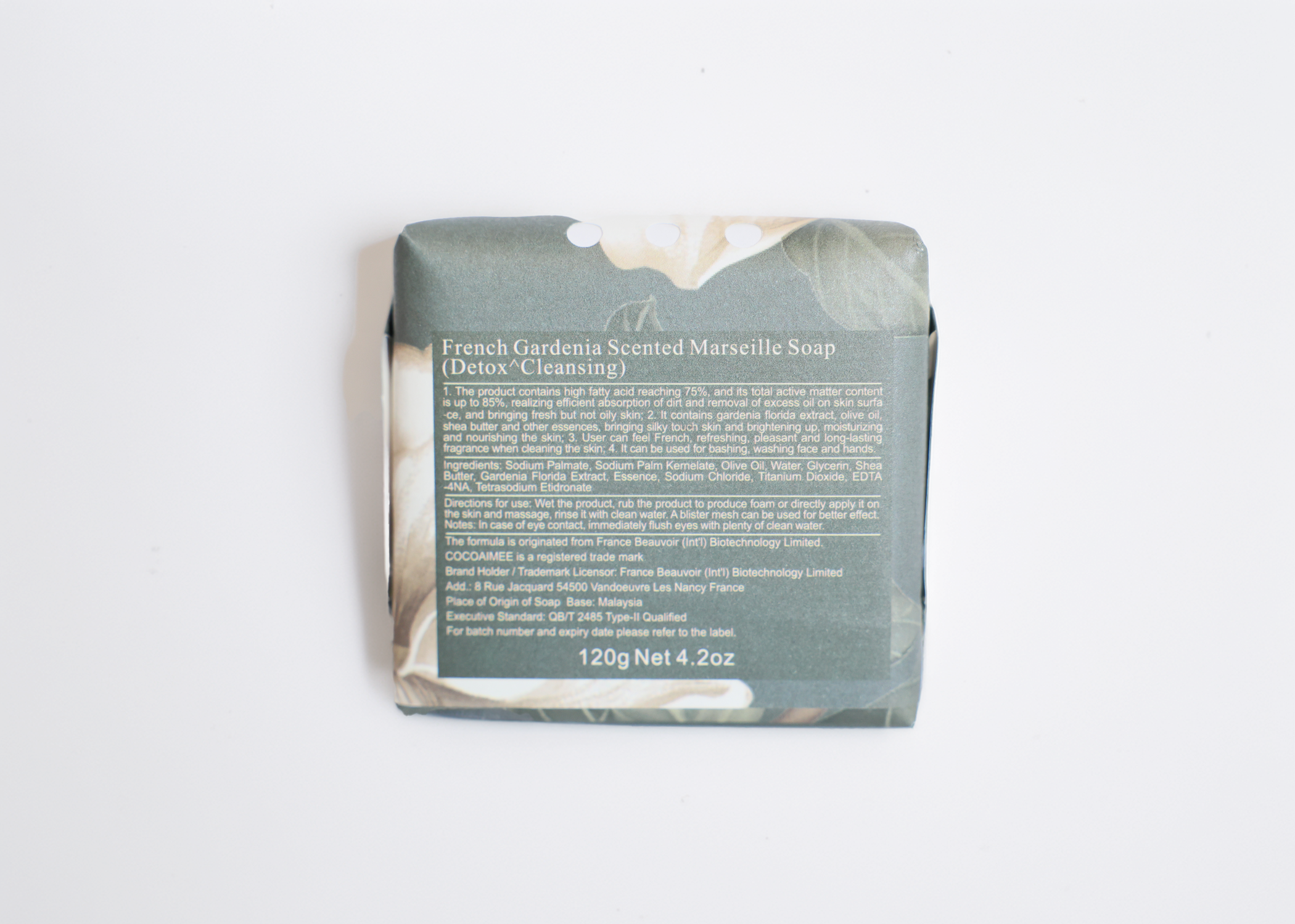 COCOAIMEE Scented Soap Bar French Gardenia Scent