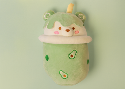 Green Bubble Tea Bear Plush