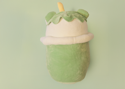 Green Bubble Tea Bear Plush