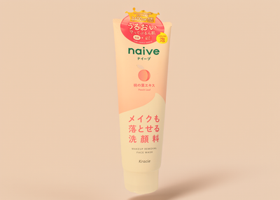 Naive Peach Leaf Makeup Removal Face Wash Foam