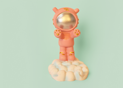 Pink Astronaut Phone Stand