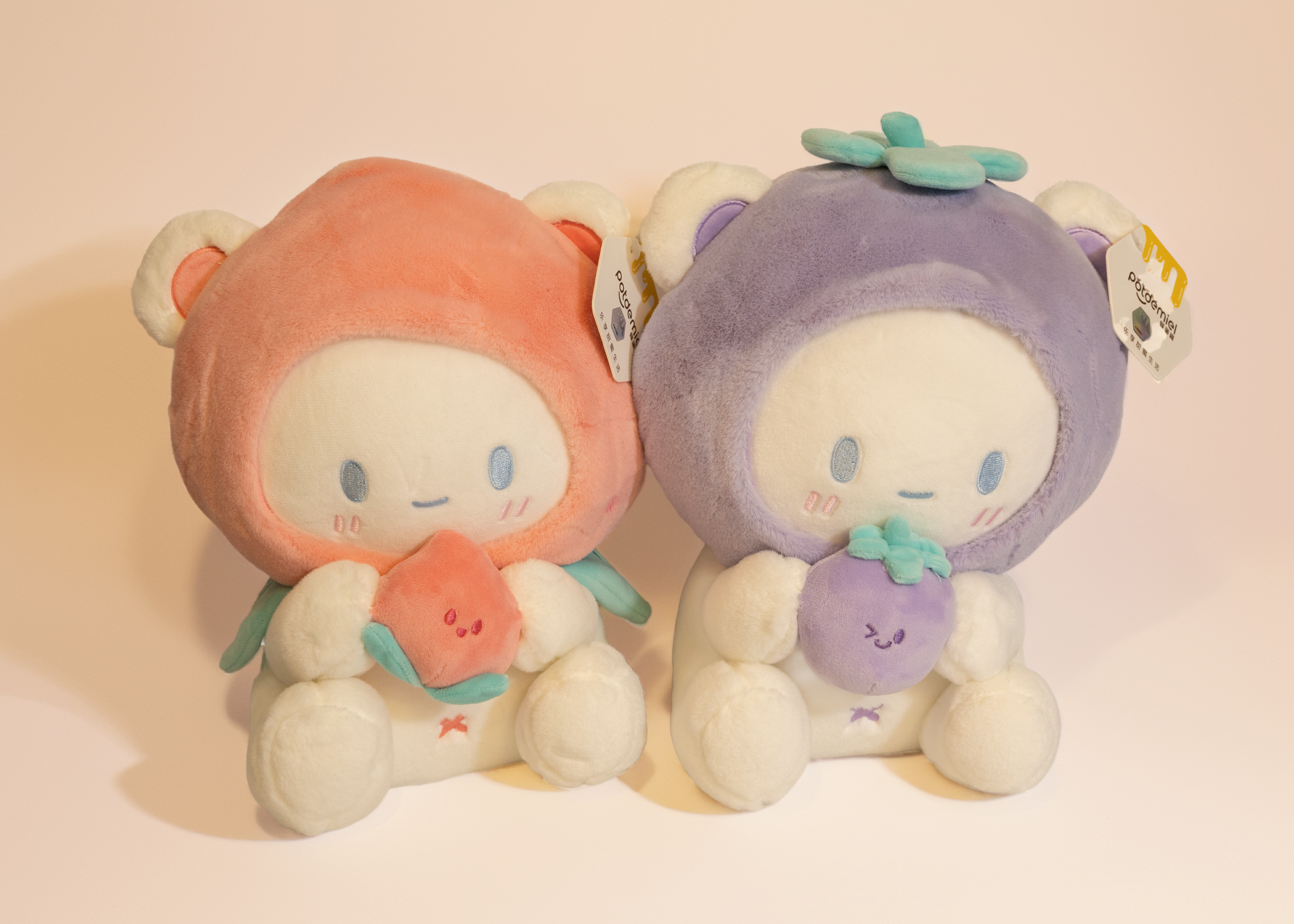 Peach Bear Plush